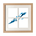 thumbnail image 1 of Dolphin Big Small Art Deco Fashion Frame Wall Tabletop Display 4 Openings Picture, 1 of 3