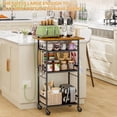 thumbnail image 4 of Carrito de Cocina ThreeHio de 4 Niveles con Ruedas para Microondas, 4 of 7