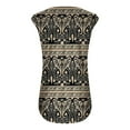 thumbnail image 5 of Summer Saving Wycnly Womens Tank Tops Western Print V-Neck Sleeveless Shirts Button Down Plus Size Casual Tunic Vest Blouse Black XXXXXL Up to 65% off, 5 of 5