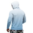 thumbnail image 4 of Mens UPF 50+ Fishing Hoodie Long Sleeve Lightweight Tops with Mask Hiking Running Swim Athletic Workout Shirt, 4 of 5