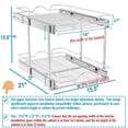 thumbnail image 4 of Organizador de armario extraíble OCG de 2 niveles para cocina y baño, 4 of 7