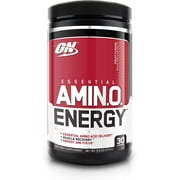 Optimum Nutrition Amino Energy - Pre Workout with Green Tea, BCAA, Amino Acids, Keto Friendly, Green Coffee Extract, Energy Powder - Fruit Fusion, 30 Servings