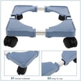 thumbnail image 5 of Carro para electrodomésticos con 4 ruedas, mini soporte para refrigerador, mueble ajustable, base de rodillo móvil para lavadora, secadora, refrigerador, pedestal para lavandería, 5 of 5