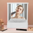 thumbnail image 2 of LOVEVER Miroir de Maquillage Non Réversible Précision Image Véritable Miroir de Table Non Grossissant Réflexions Réelles Miroir de Beauté pour Votre Visage, 2 of 7