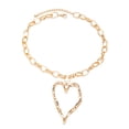 thumbnail image 6 of NICKSUN Y2k Large Hollow Heart Necklaces for Women Big Chunky Heart Pendant Necklace Exaggerated Layered Double Hearts Gold/Silver Beaded Choker Necklace Dainty Statement Jewelry Gift, 6 of 8