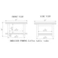 thumbnail image 4 of Pomona Table Basse Cubique, Rustique Naturel, 4 of 5