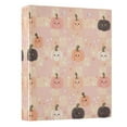 thumbnail image 2 of Pink and Peach Halloween Pattern 3 Ring Hardcover Binders 1.5in Round Rings for Letter-Size Folder Paper Organizer Pockets for Office Student Recipe, 2 of 9