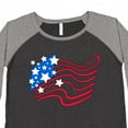 thumbnail image 4 of Inktastic Stylized American Flag Fourth of July Women's Plus Size T-Shirt, 4 of 5