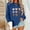 Navy, variant on POROPL Womens Sweatshirts Fashion Long Sleeve Sweatshirts Casual Loose Hearts Print Pullover Fall Clothing