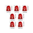 thumbnail image 6 of Pack Of 12 Soft Velvet Christmas Gift Bags For Holiday Celebrations And Party Favors, Drawstring Pouches In Festive Red, 6 of 11
