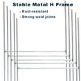 5Pcs Heavy Duty Metal 14x24in Yard Sign HStakes H Frame Wire Stakes