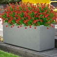 thumbnail image 5 of 10 Bundles Artificial Fake Flowers Outdoor UV Resistant Plastic Flowers Faux Hanging Greenery Shrubs Plants Arrangement Flowers for Backyard Window Box Porch Patio Garden Home Office Wedding Decor, 5 of 8