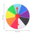 thumbnail image 4 of CIMAXIC 1 Pce Roue de Prix Suspendue Roue de Tirage Activités d'Enseignement Accessoire de Jeu Rotatif,3.94"X3.94"X0.35 Pouces, 4 of 4