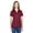 Burgundy, variant on Devon & Jones CrownLux Performanceâ„¢ Ladies' Plaited Polo - DG20W