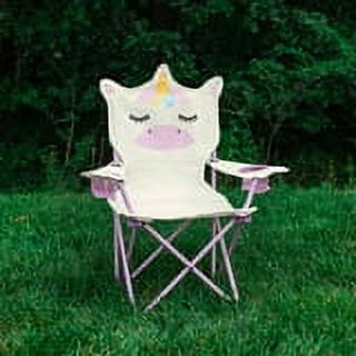 Firefly! Outdoor Gear Sparkle the Unicorn Kid's Camping Chair - Pink/Off-White Color