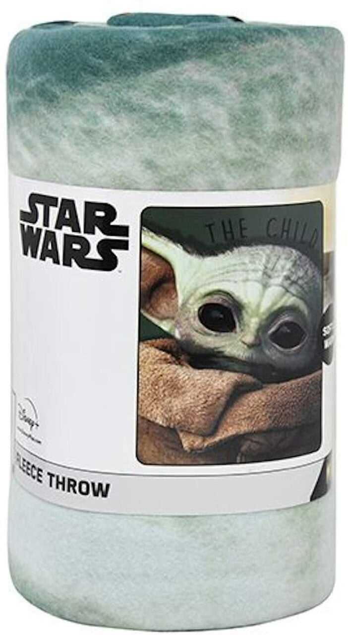 Star Wars Mandalorian Baby Yoda The Face Throw Blanket