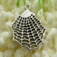 thumbnail image 3 of K-KED 72 Pcs Tibetan Silver Cobweb Charms Pendant 35X25MM S127 DIY Delicate Jewelry Making, 3 of 3