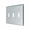 Brushed Nickel, variant on Deltana Swp4763 Contemporary Metal Finish 6.5" W 3 Gang Triple Toggle Switch Wall Plate -