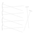 thumbnail image 1 of 10 barras de hierro para puerta de jaula de pájaros activa, trampa de alambre para puerta, cortina de metal extraíble (plateada), 1 of 6