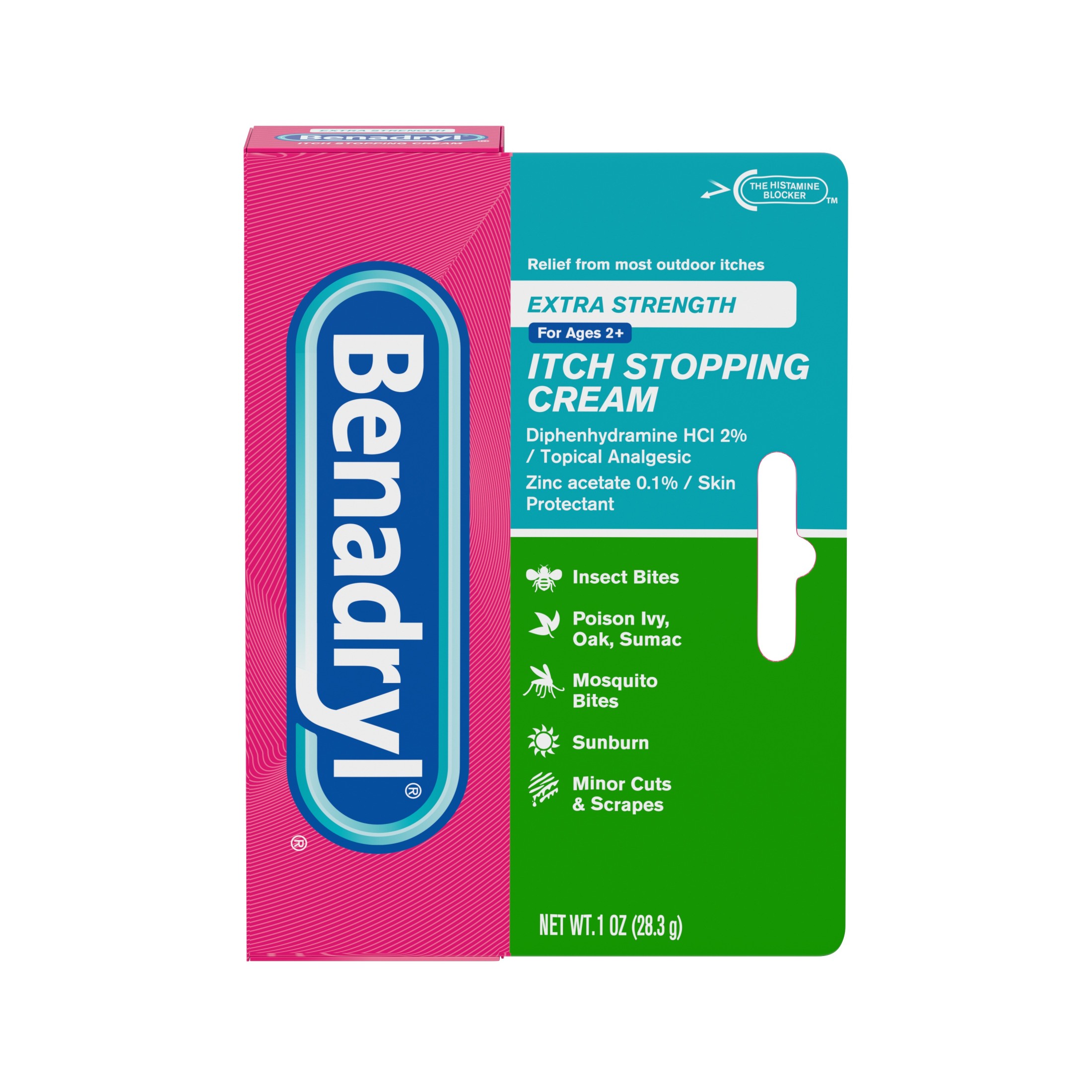 Benadryl Extra Strength Anti-Itch Topical Analgesic Cream, 1 oz - image 3 of 12