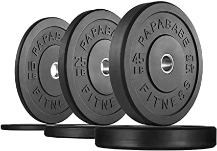 Fractional Rubber Weight Plates fits Olympic Style Barbells 1/2 lb. 8ct 