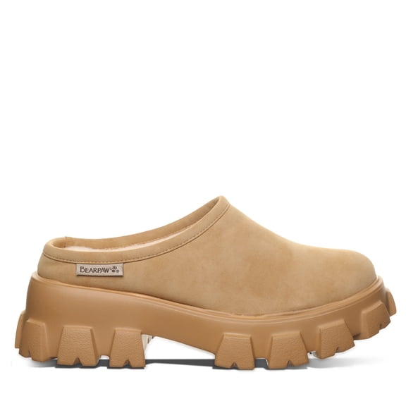 BEARPAW Women's Court Iced Coffee Clog Size 7 | Women's Boots | Comfortable Winter Boot