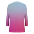 thumbnail image 6 of Womens Fall Clothes, 3/4 Sleeve Shirts for Women Fashion Loose Fit Ombre Tie Dye V Neck T-Shirts, 6 of 6