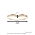 thumbnail image 4 of Vir Jewels 0.18 CTTW V-Shape Milgrain Diamond Wedding Band 14K Yellow Gold Round Size 5 Female Adult, 4 of 6