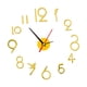 thumbnail image 2 of Reloj de pared creativo DIY, silencioso, sin marco, acrílico, kit de reloj DIY grande con números Oro, 2 of 7