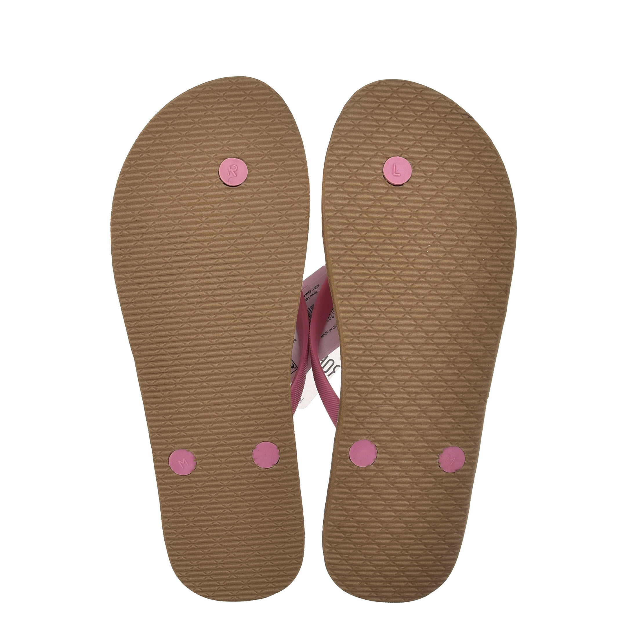 Robin Ruth Womens Flip Flop Pink, Designed with Typical Puerto Rico Stamps, Rubber Outsole, Vibrant Colors and Designs