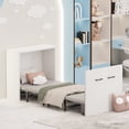 thumbnail image 2 of Slsy Lit Escamotable avec Matelas, Lit Convertible 2 en 1, Lit d'Appoint Pliant Gain de Place pour Chambre, Salon, Bureau, 75 Pouces x 29 Pouces, 2 of 10