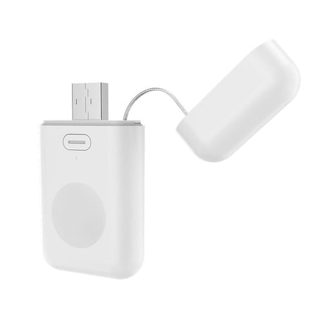 Portable Wireless Charger for Apple Watch Series 11/10/9/8/UItra/7/6/5/4/3/2/SE, USB A Fast Wireless Charging Charger, Compact Magnetic iWatch Charger 1000mAh Power Bank Travel Accessories -White