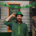 thumbnail image 3 of 2 pieces， Green Decoration Banner， Decoration Garland Felt Treeze Banner, 3 of 5