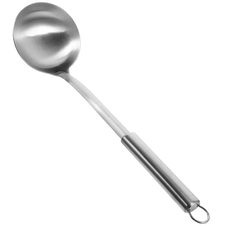 Hytrove metal cooking spoon Stainless Steel Long Handle for Kitchen 1Set