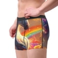 thumbnail image 2 of Vsdgher Rainbow Sunset Cloud White Horse Pattern Men's Boxer Brief Underwear,Soft Funny Underwear for Men-Large, 2 of 5