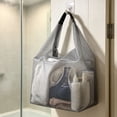 thumbnail image 5 of Bklubk Mesh Shower Caddy Bag Portable Dry Mesh Travel Toiletry Bag With Adjustable Buckle Handle Hanging Bathroom Organizer Bag For Gym Swimming Camping, 5 of 6