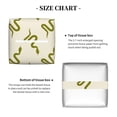thumbnail image 4 of Goofa Green Snake Tissue Box Cover PVC Leather Tissue Holder Square Facial Tissue Case Facial Paper Organizer Dispenser for Bathroom, Vanity Countertop, 4 of 8