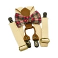 thumbnail image 4 of Tirantes y pajarita para niños Hugo Beige 65 cm, 4 of 9