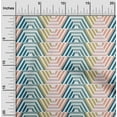 thumbnail image 2 of oneOone Cotton Jersey Light Brown Fabric Geometric Hexagon Stripes Quilting Supplies Print Sewing Fabric By The Yard 58 Inch Wide, 2 of 4