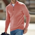 thumbnail image 2 of GigrtiJin Men's Quarter Zip Sweater Casual Mock Neck Pullover Ribbed Knit Sweater Fashion Comfy Solid Color Sweaters, 2 of 3