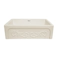 thumbnail image 2 of Glencove St. Ives 33" Front Apron Fireclay Sink with an Intricate Vine Design on one side and an Elegant Beveled Front Apron on the Opposite Side, 2 of 4