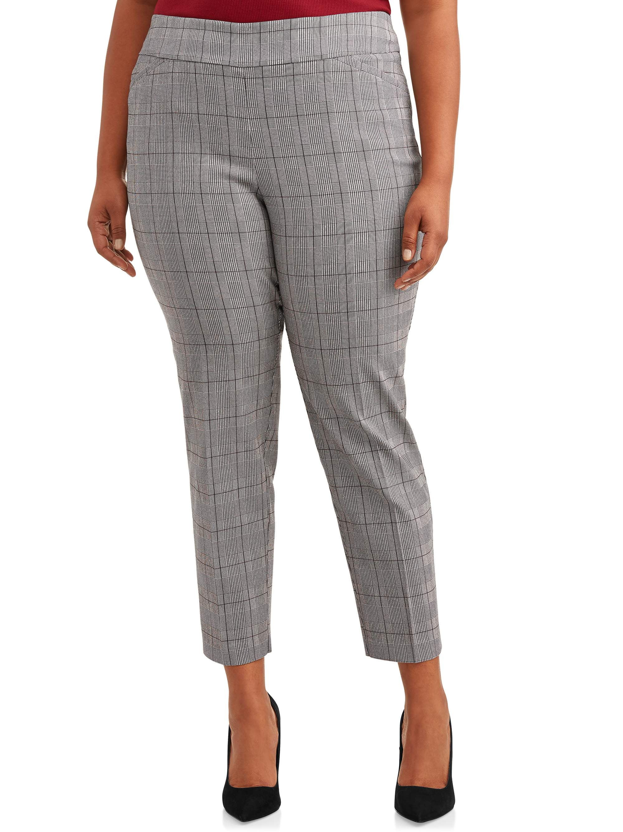 Terra & Sky Women's Plus Size Dress Pant with Stretch - Walmart.com