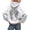 Grey-1, variant on Womens Loose Hooded Sweatshirt Silver Sequin Wing Graphic Y2K Long Sleeve Basic Solid Tone Versatile Daily Loungewear Tops