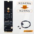 thumbnail image 3 of Sywqhk Adaptador de tarjeta WiFi Bluetooth PCIe con ranura para llave M.2 M a M2 A + E para AX200 9260AC, 3 of 9