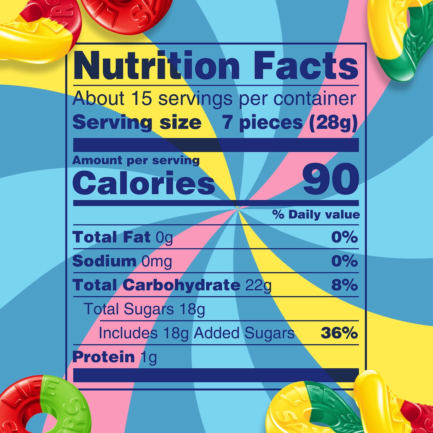 (3 pack) Life Savers Gummies Collisions Gummy Candy Fruit Mix, Sharing Size - 14.5 oz Resealable Bag