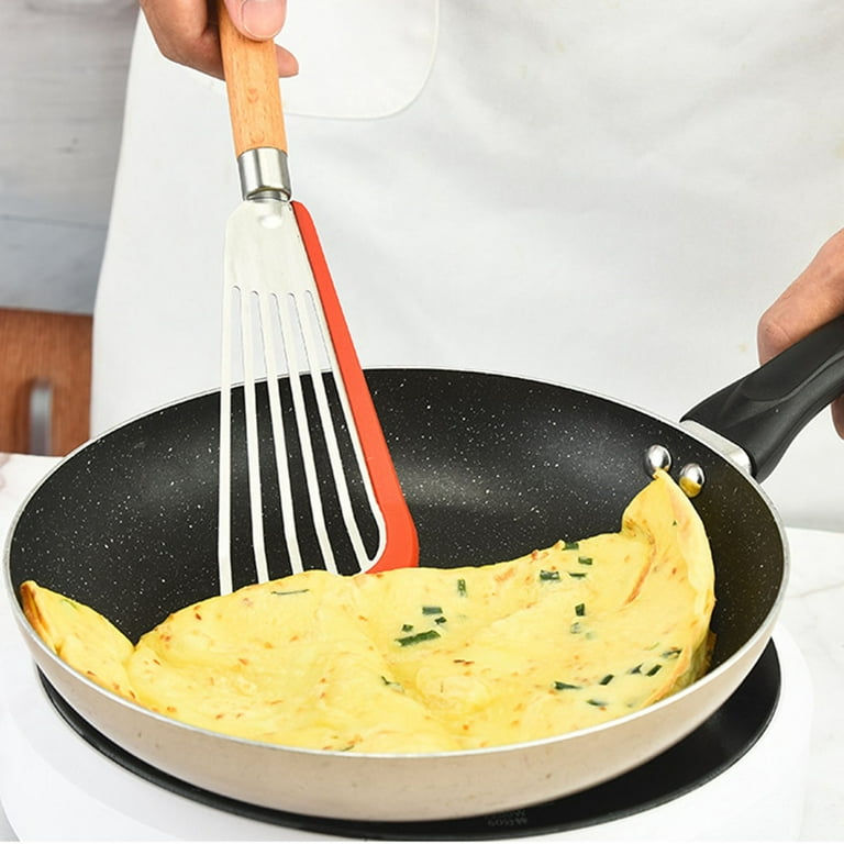 Omelet Spatula Healthy Anti-break Heat-resistant High Temperature Resistant  Pan Shovel Kitchen Tool Frying Spatula Egg Turner - AliExpress