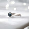 thumbnail image 3 of KANISHKAGEMS&JEWELS 5MM / 2Ct Vintage Montana Sapphire Engagement Ring Round Shape Blue Green Sapphire Women Jewelry Happy Holiday Gift Ring, 3 of 4