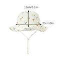 thumbnail image 3 of Zwiiyzr Infant Bucket Hat Wide Brim Baby Summer Sun Protection Floppy Fashion Print Sun-hat Outdoor Cute Sunscreen K 3-12 Months, 3 of 4