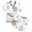 White, variant on JIAYUE Sleepwear Set For Girls Summer Soft Stain Lightweight Funny Print Short Sleeve Tees With Shorts Pajamas Two Piece Outfits Loose Fit For Kids Comfortable Bedtime Nightwear,10-11 Years