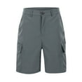 thumbnail image 6 of Kureaily Men's Casual Cargo Shorts Zip Elastic Waist Loose Fit Short, 6 of 9